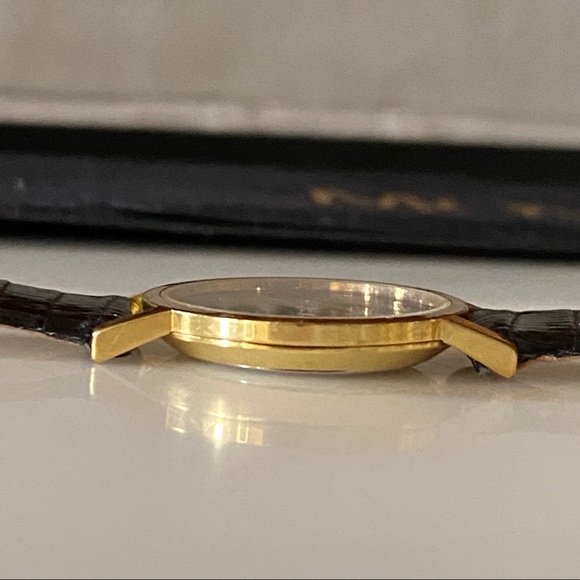 Vintage Movado Classic Slim Museum Watch Gold w/New Band  Box - Picture 6 of 14